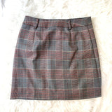 J.ING Plaid Grey, Black and Red Skirt- Size S