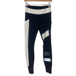 Lululemon Black White Grey and Silver Striped Jogger Leggings- Size 4 (Inseam 27")