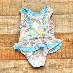 Bella Bliss Rabbit and Balloon Print Back Tie Swimsuit- Size 24M (sold out online)