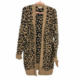 Yes Lola Animal Print Sweater Cardigan NWT- Size L