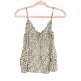 American Eagle Animal Print Smocked Back Tank Top NWT- Size L