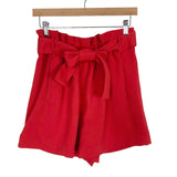 Wilfred Red Paperbag Waist Shorts- Size 2