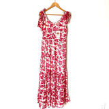 Entro Pink Floral Bow Strap Dress NWT- Size S
