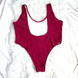 No Brand "Bride" Crimson One Piece- Size ~2X