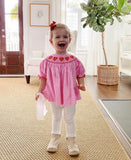 Poppy Kids Co. Pink/Red Polka Dot "Rosie" Heart Top/Dress- Size 24M