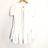 Altar'd State Peplum Top with Lace Up Back- Size XS