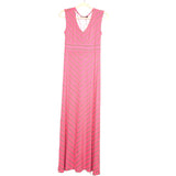 APT. 9 Pink/Tan Miltered Stripe Maxi Dress NWT- Size L