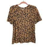 A New Day Animal Print Puff Sleeve Top- Size M
