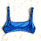 Aerie Blue Floral Padded Bikini Top- Size S ( we have matching bottoms)