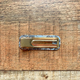 No Brand Brown Flecks Rectangle Hair Clip NEW