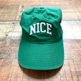 Mighty Fine Green and Red Naughty & Nice Baseball Caps (see notes, sold as set)