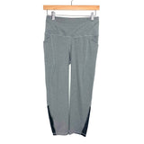 All In Motion Grey Black Mesh Crop Leggings- Size S (Inseam 19")
