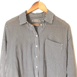 Everlane Striped Silk Button Up Blouse- Size 2