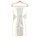 En Focus Ivory and Silver Dress- Size 6 (see notes)