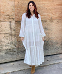 Free People Ivory Maxi With Detachable Under Dress NWT- Size S