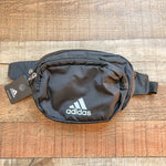 Adidas Black Double Pocket Logo Fanny Pack NWT