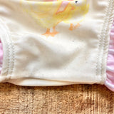 Sal & Pimenta Yellow Duck Print Swimsuit- Size 12M (see notes)