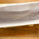 The Beaufort Bonnet Company Blue/White Checked with Yellow Straps Zipper Closed Bag
