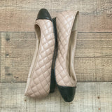 Steve Madden Tan/Black Flats- Size 7 (Like New Condition!)