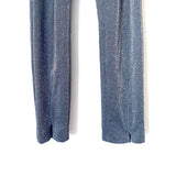H&M Metallic Glittery Elastic Waistband Zipper Hem Pants- Size 14 (Inseam