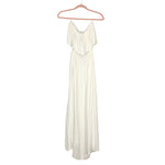 Bobi Ivory Strapless Double Slit Dress NWT- Size S