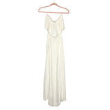 Bobi Ivory Strapless Double Slit Dress NWT- Size S