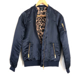 Esmara By Heidi Klum Navy Blouson Bomber Jacket- Size 2