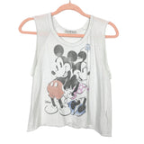 Junk Food Mickey and Minnie Cropped Muscle Tank- Size S