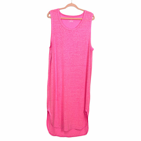 Aerie Pink Heathered Sleeveless Maxi Dress- Size L (See Notes)