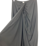 No Brand Black Twist Front Maxi Skirt- Size S