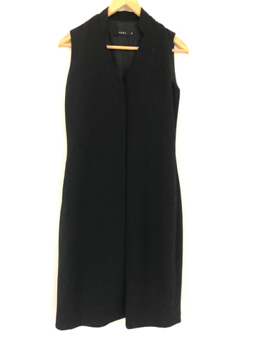 Adra Sleeveless Blazer Button Down Dress - Size XS