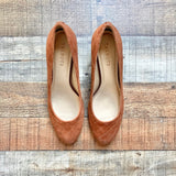 Talbots Brown Suede Round Toe Heels- Size 9 (Brand New)