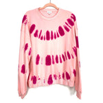 Le Lis Pink Tie Dye Crew Neck Sweatshirt- Size L