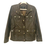 J Crew Olive Waxed Cotton Field Jacket- Size S