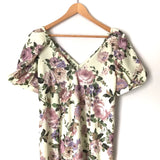 ASOS Floral Print V Neck Dress- Size 14