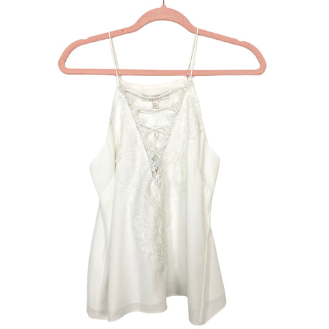 WAYF White Lace Trim Cami NWT- Size XS