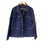 J. Crew Navy Cargo Jacket - Size L (see notes)