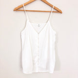 BP Linen Blend Button Up Tank- Size M