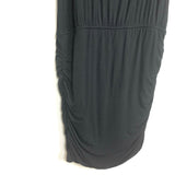 Gibson Look Black Ruched Sides Dress- Size L