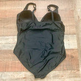 Meet.Curve Black One Pice Swimsuit- Size XL