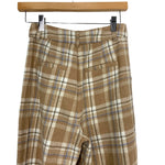 AURA Plaid Wide Leg Pants- Size XS (Inseam 29.5")