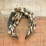 No Brand Animal Print Knot Headband