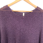 Wishlist Plum Open Knit Sweater- Size S/M