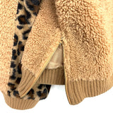 POL Sherpa Animal Print Side Zippers Pullover Sweater- Size ~M/L
