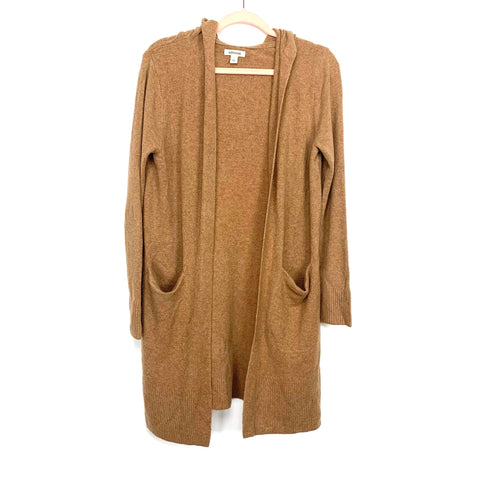 Goodthreads Camel Hooded Cardigan- Size S