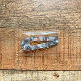 No Brand Brown Flecks Tear Drop Hair Clip NEW