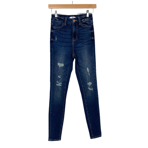 BP Dark Wash Distressed Jeans- Size 25 (Inseam 28.5")