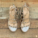 No Brand Studded Espadrille Sandals- Size 37 (US 6.5, see notes)