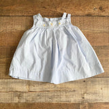 Nathan Krauskopf Co. Blue Chick Embroidered Dress- Size 18M