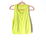 Zella Neon Green Cropped Tank- Size S